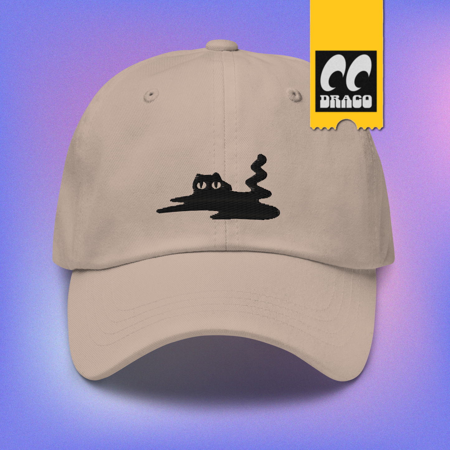 /Melty Cat/ Embroided Dad Cap